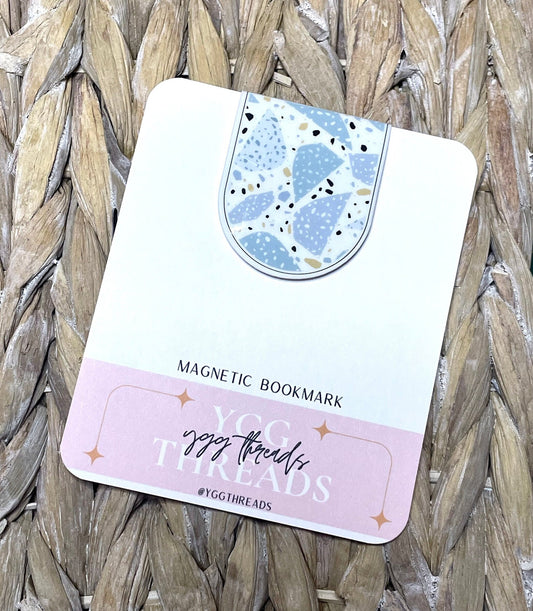 Mint Terrazzo Magnetic Bookmark