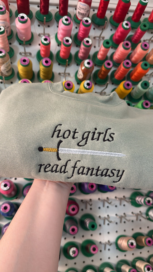 Hot Girls Read Fantasy Sweatshirt