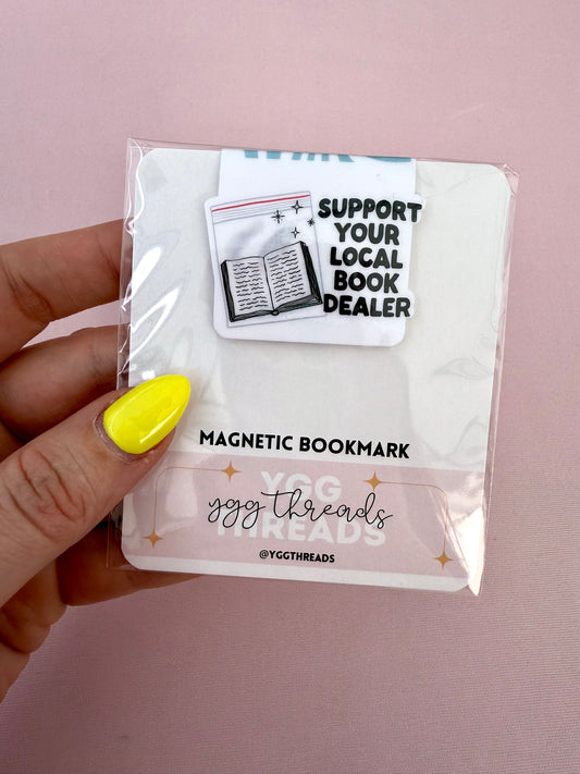 Support Your Local Book Dealer Magnetic Bookmark