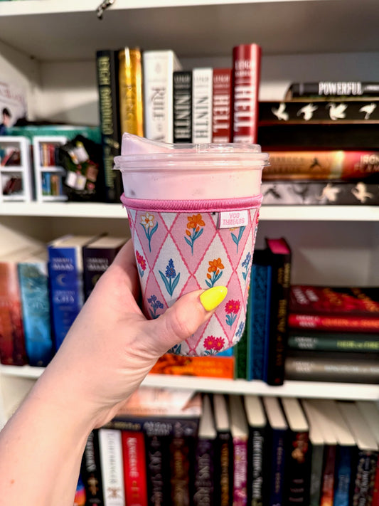 Wildflower Diamond Quilt Drink Sleeve