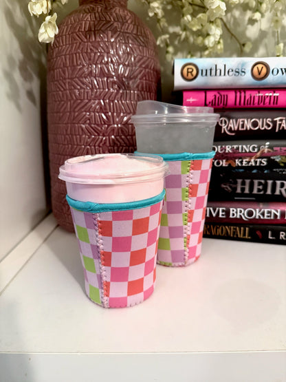 Retro Checker Drink Sleeve