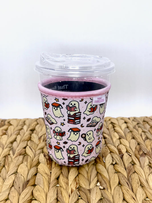 Ghosties Reading Ghost Drink Sleeve