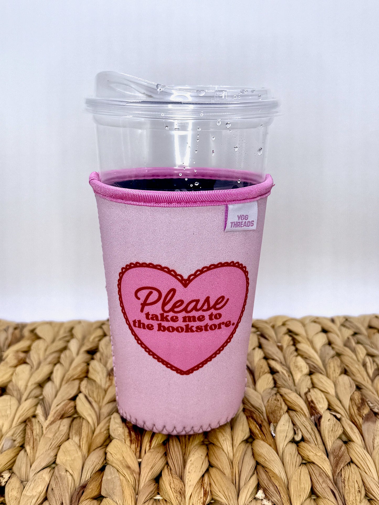 Please Take Me To The Bookstore Drink Sleeve