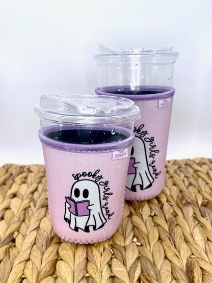 Spooky Girls Read Drink Sleeve