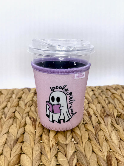 Spooky Girls Read Drink Sleeve