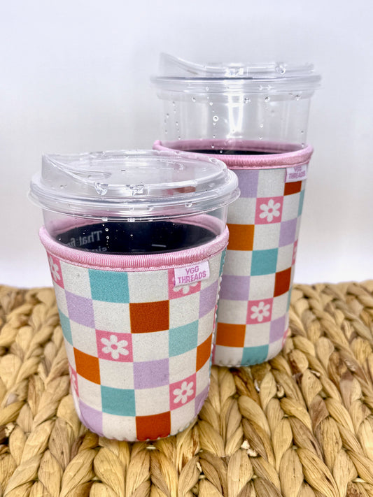 Groovy Checker Drink Sleeve