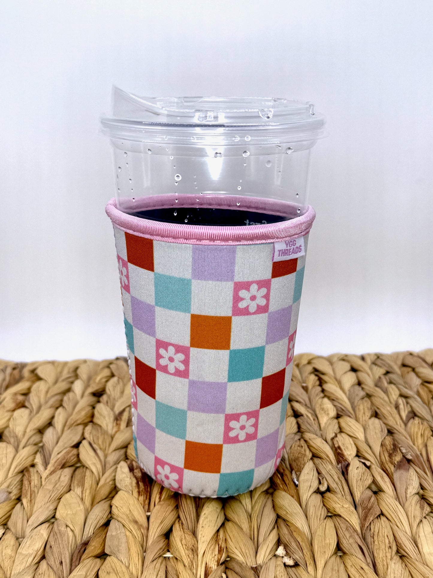 Groovy Checker Drink Sleeve