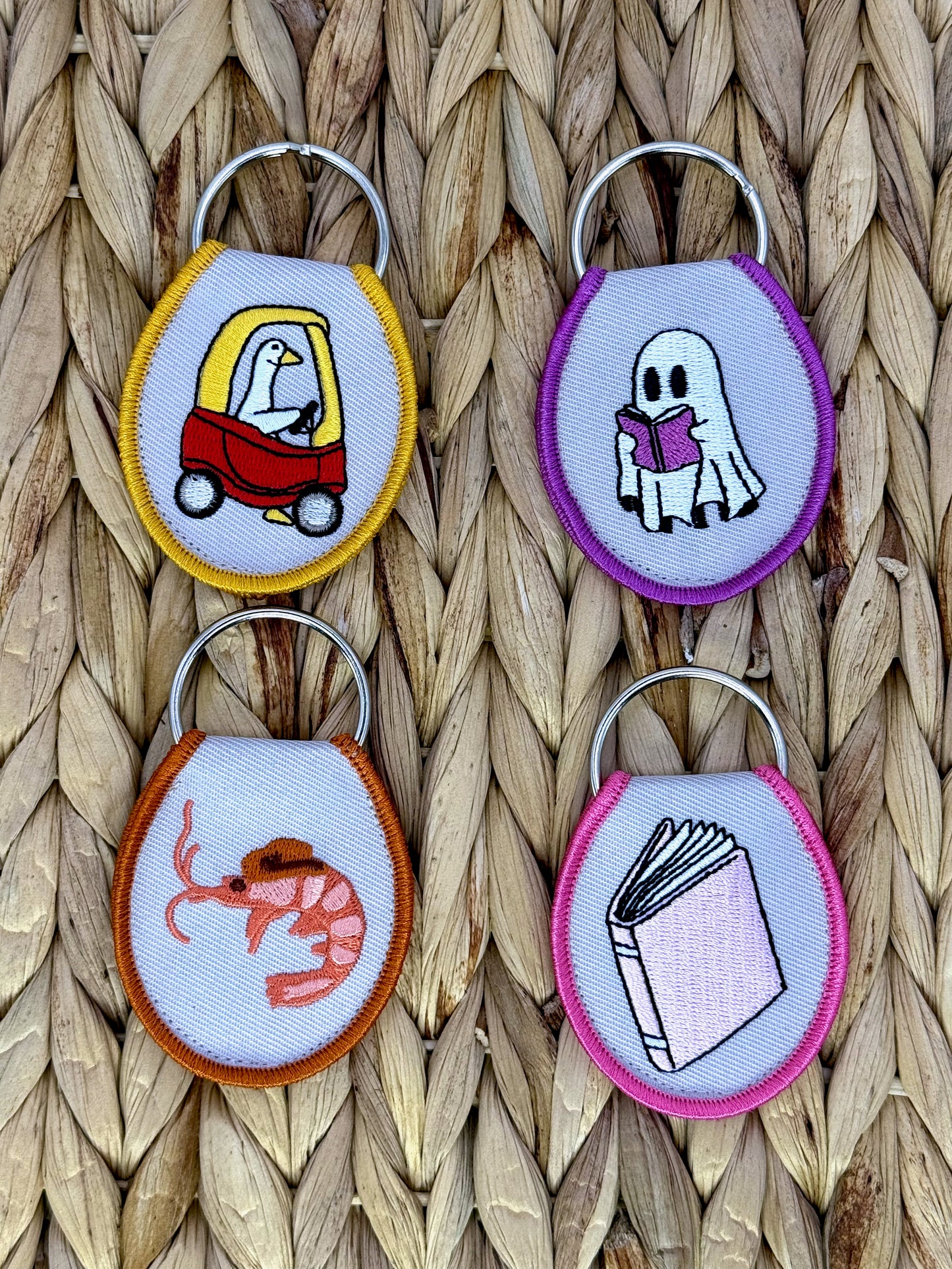 Booked and Busy Keychain