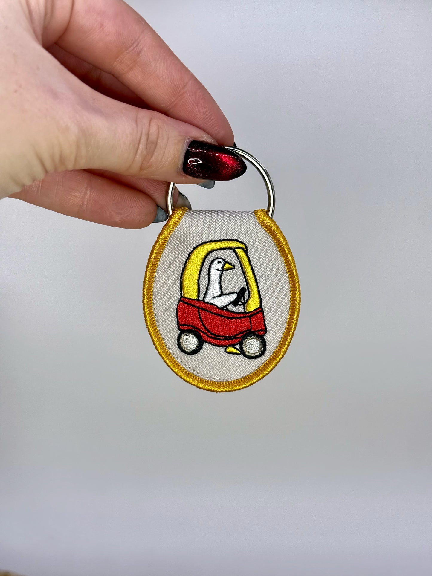 Ridin' Dirty Goose Keychain