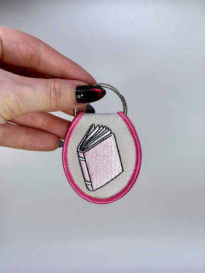 Booked and Busy Keychain