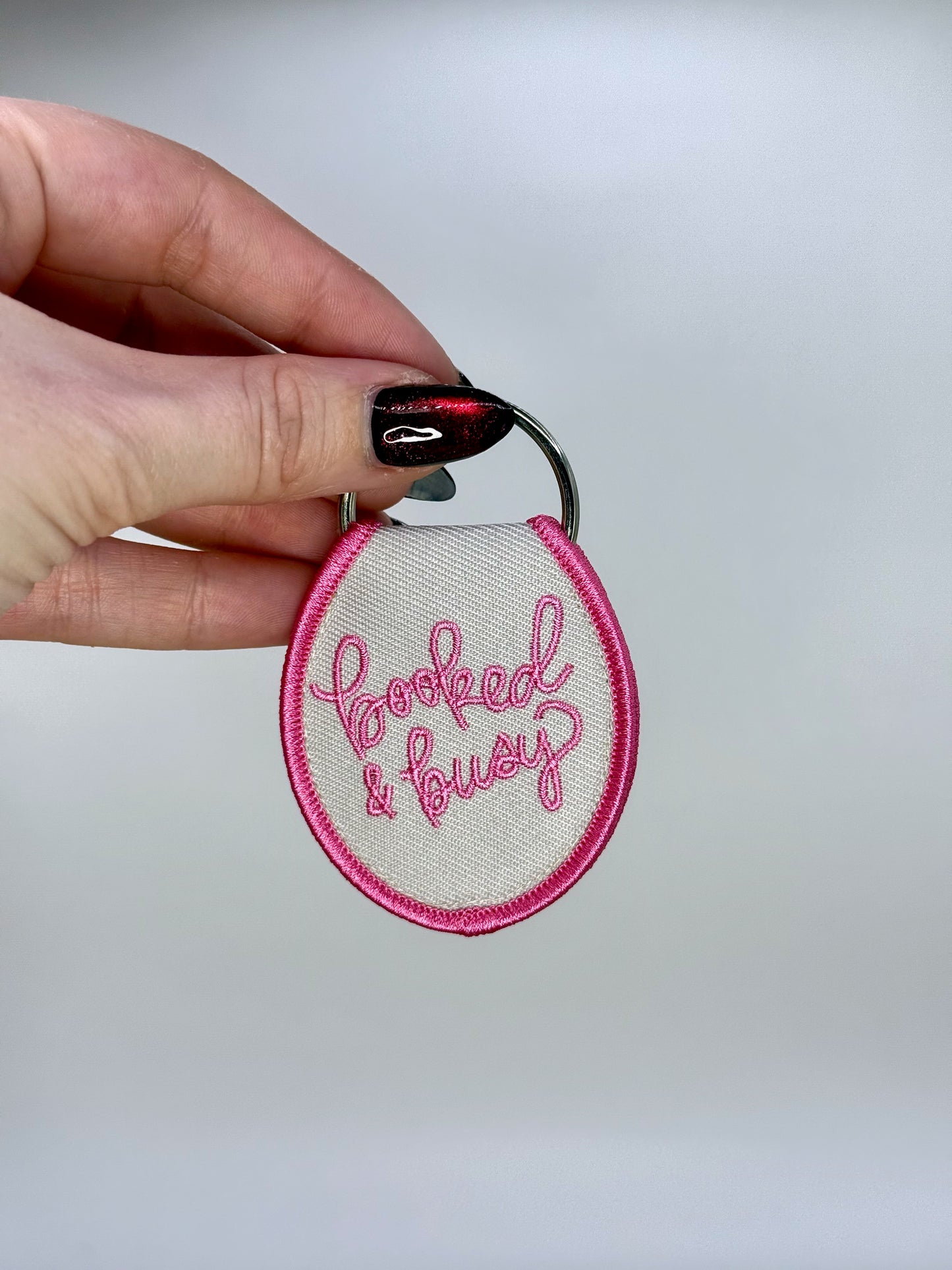 Booked and Busy Keychain