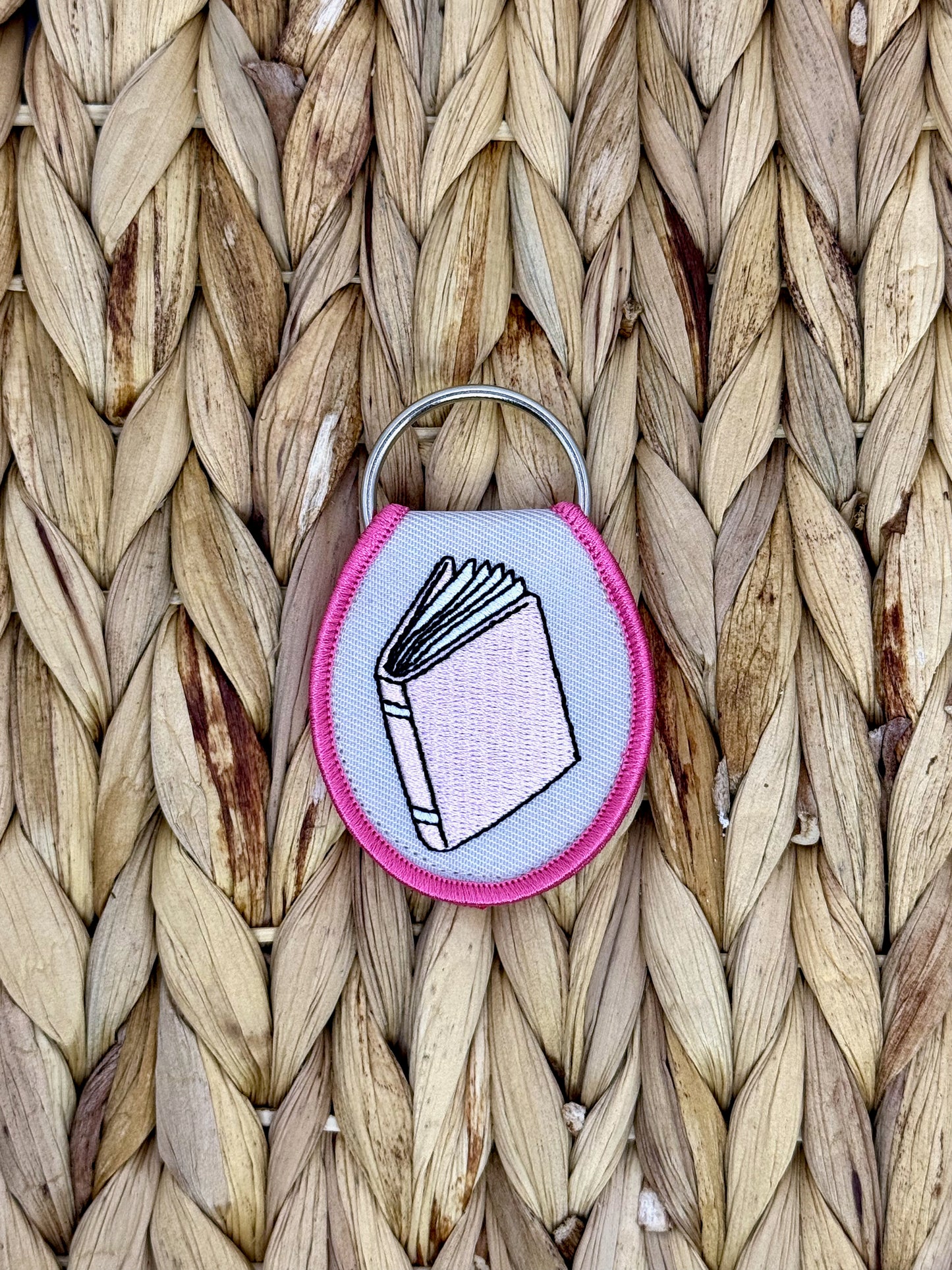 Booked and Busy Keychain