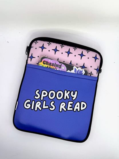 Spooky Girls Read Zipper Book and Kindle/E-Reader Sleeve