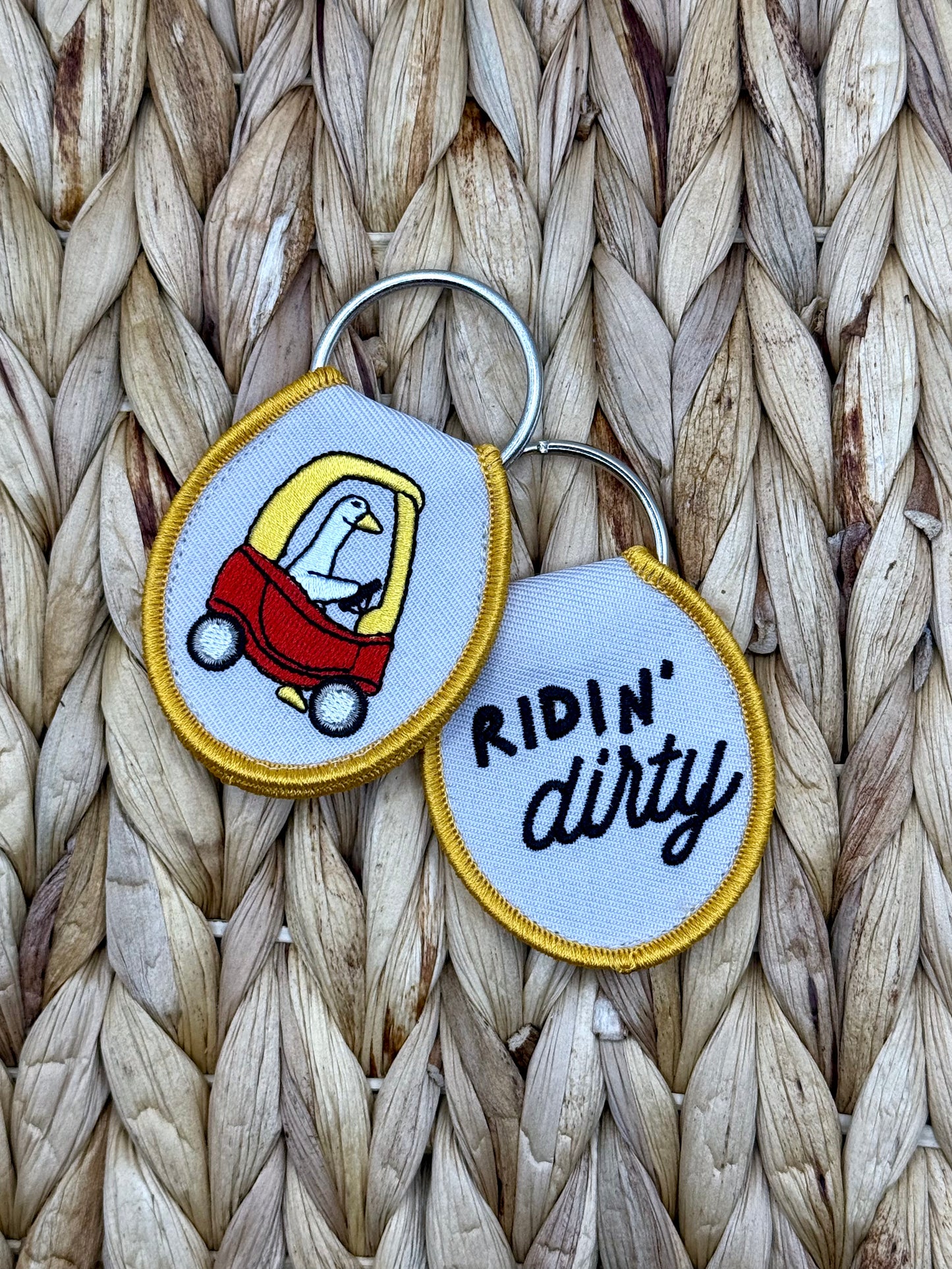 Ridin' Dirty Goose Keychain