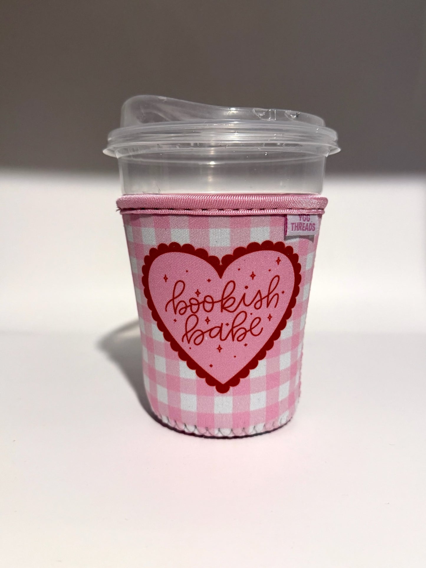 Red Bookish Babe Drink Sleeve