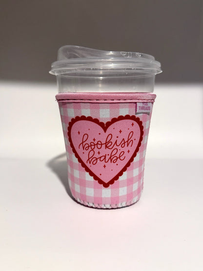 Red Bookish Babe Drink Sleeve