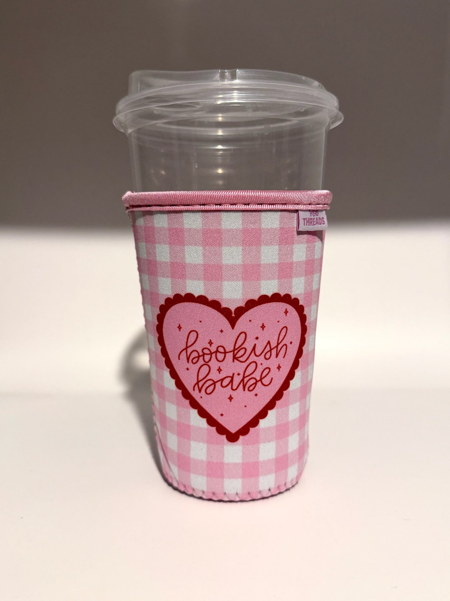 Red Bookish Babe Drink Sleeve