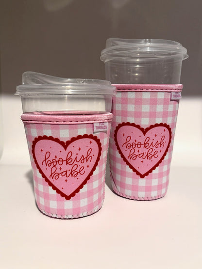 Red Bookish Babe Drink Sleeve