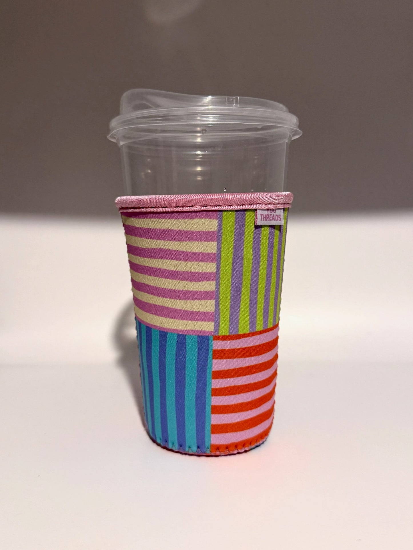 Stripe Patchwork Quilt Drink Sleeve