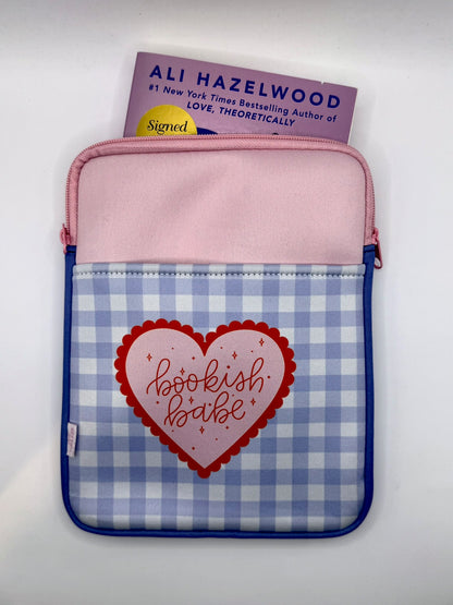 Bookish Babe Zipper Book and Kindle/E-Reader Sleeve