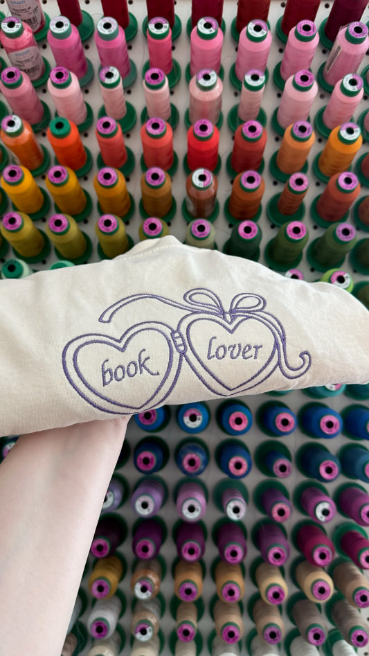 Book Lover Locket Crop Tee