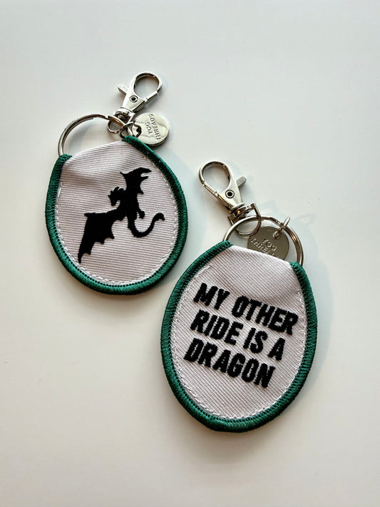 My Other Ride is a Dragon Keychain/ Bag Charm