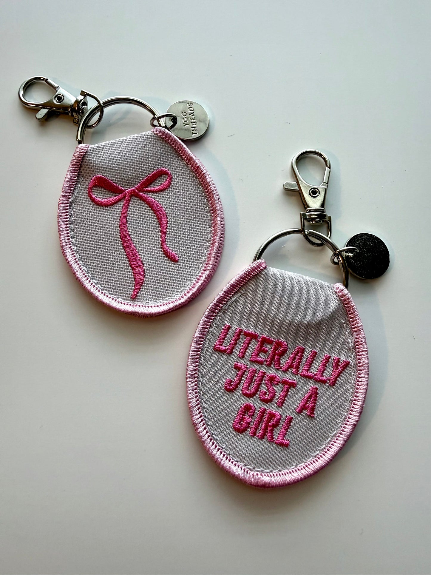 Literally Just a Girl Keychain/ Bag Charm