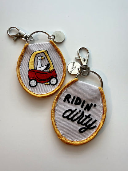 Ridin' Dirty Goose Keychain/ Bag Charm