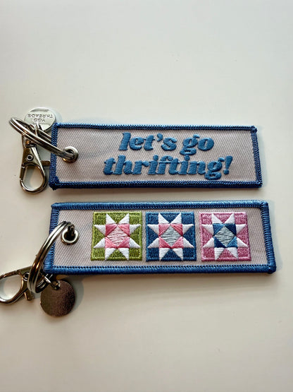 Let's Go Thrifting Keychain/ Bag Charm