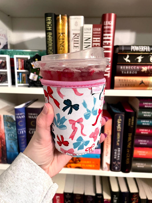 Christmas Bows Drink Sleeve
