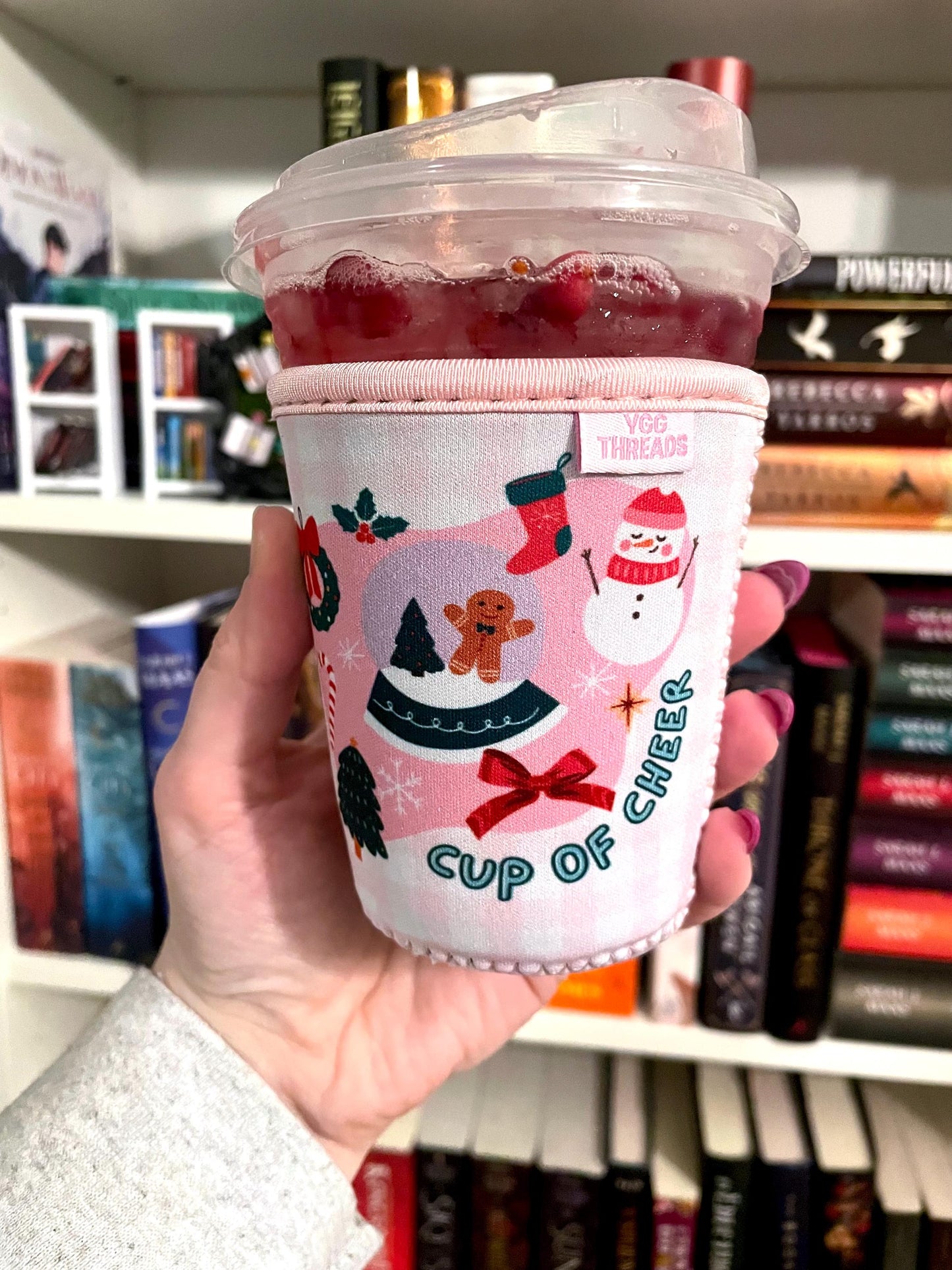 Cup of Cheer Christmas Vibes Drink Sleeve