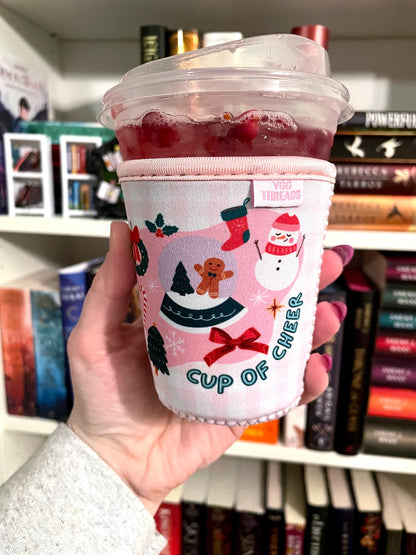 Cup of Cheer Christmas Vibes Drink Sleeve