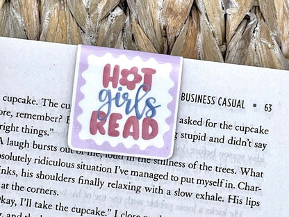 Hot Girls Read Magnetic Bookmark