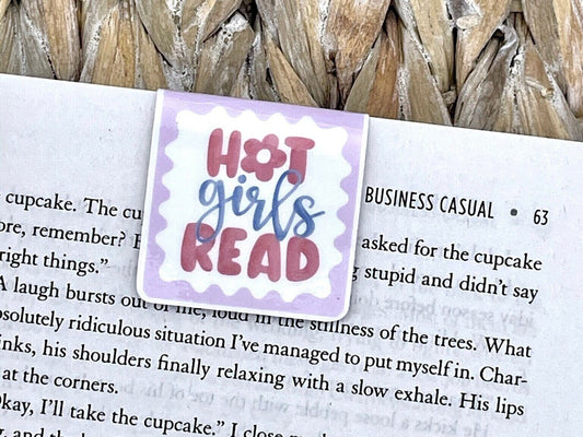 Hot Girls Read Magnetic Bookmark