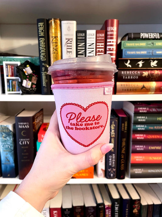 Please Take Me To The Bookstore Drink Sleeve