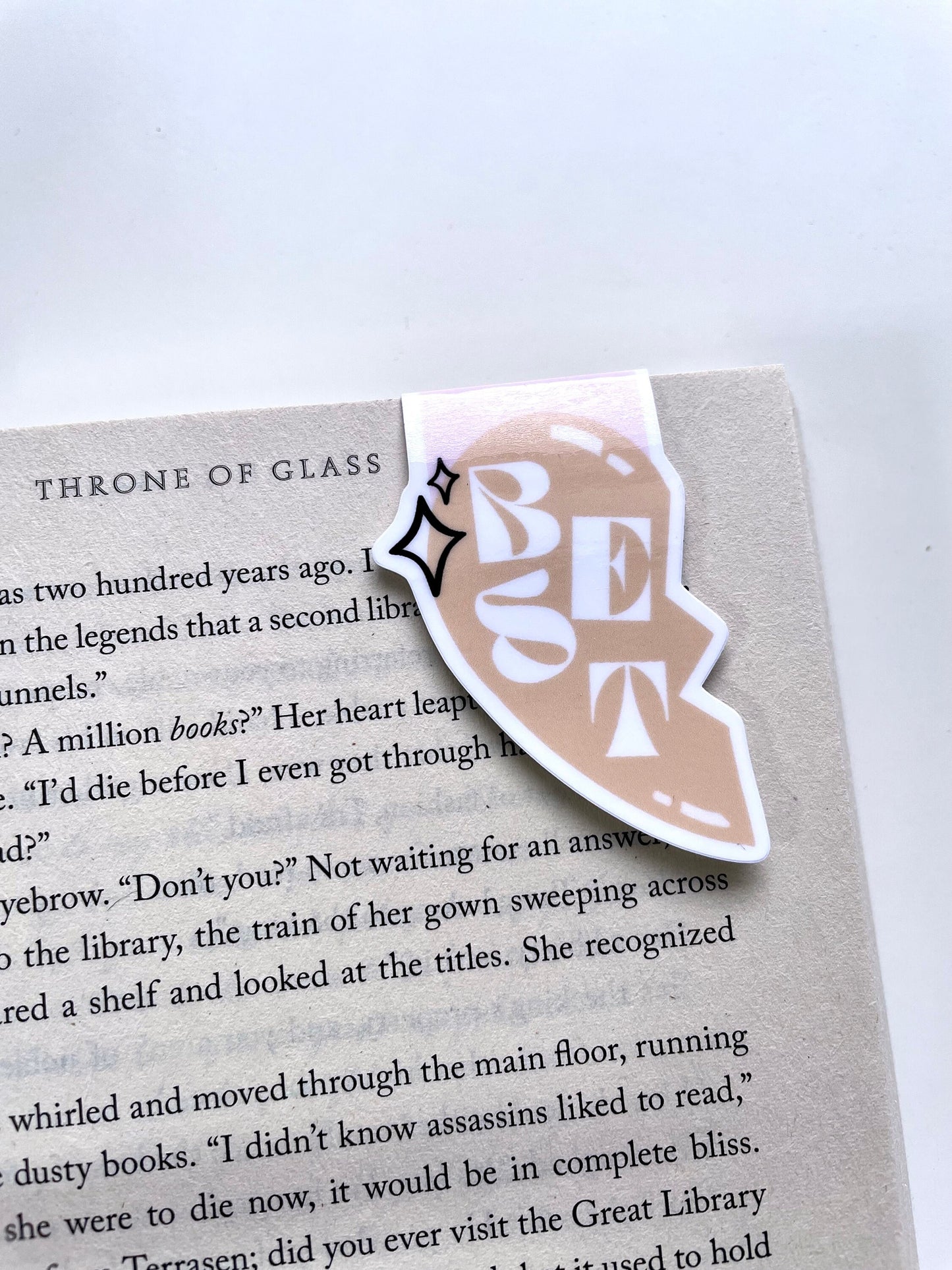 Book Friend Friendship Heart Necklace Magnetic Bookmark