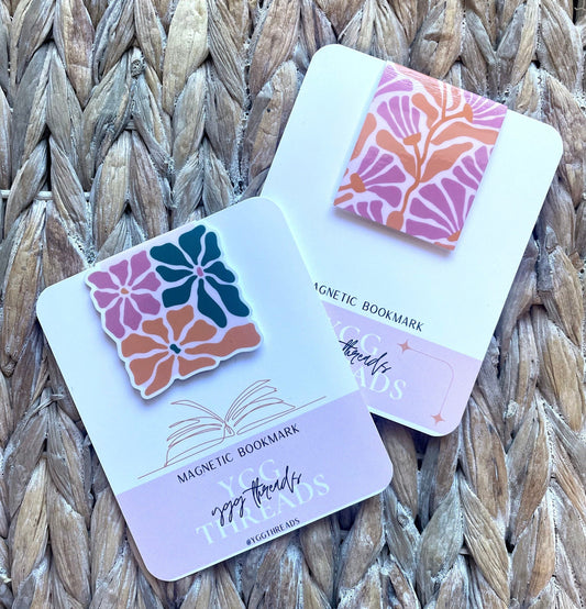 Psychedelic Floral Magnetic Bookmark