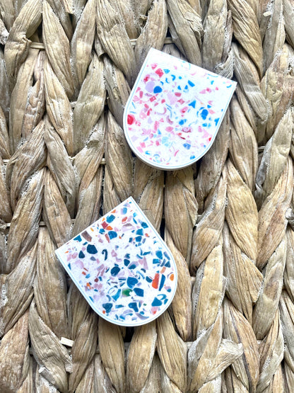 Earthy Terrazzo Magnetic Bookmark